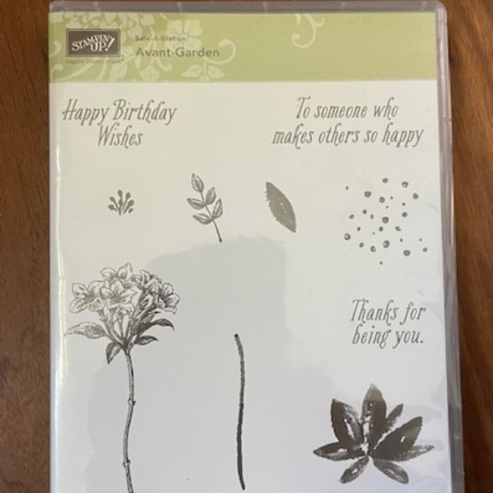 Brand New Stampin' Up!  Sale-A-Bration "Avant Garden" Floral Stamp Set